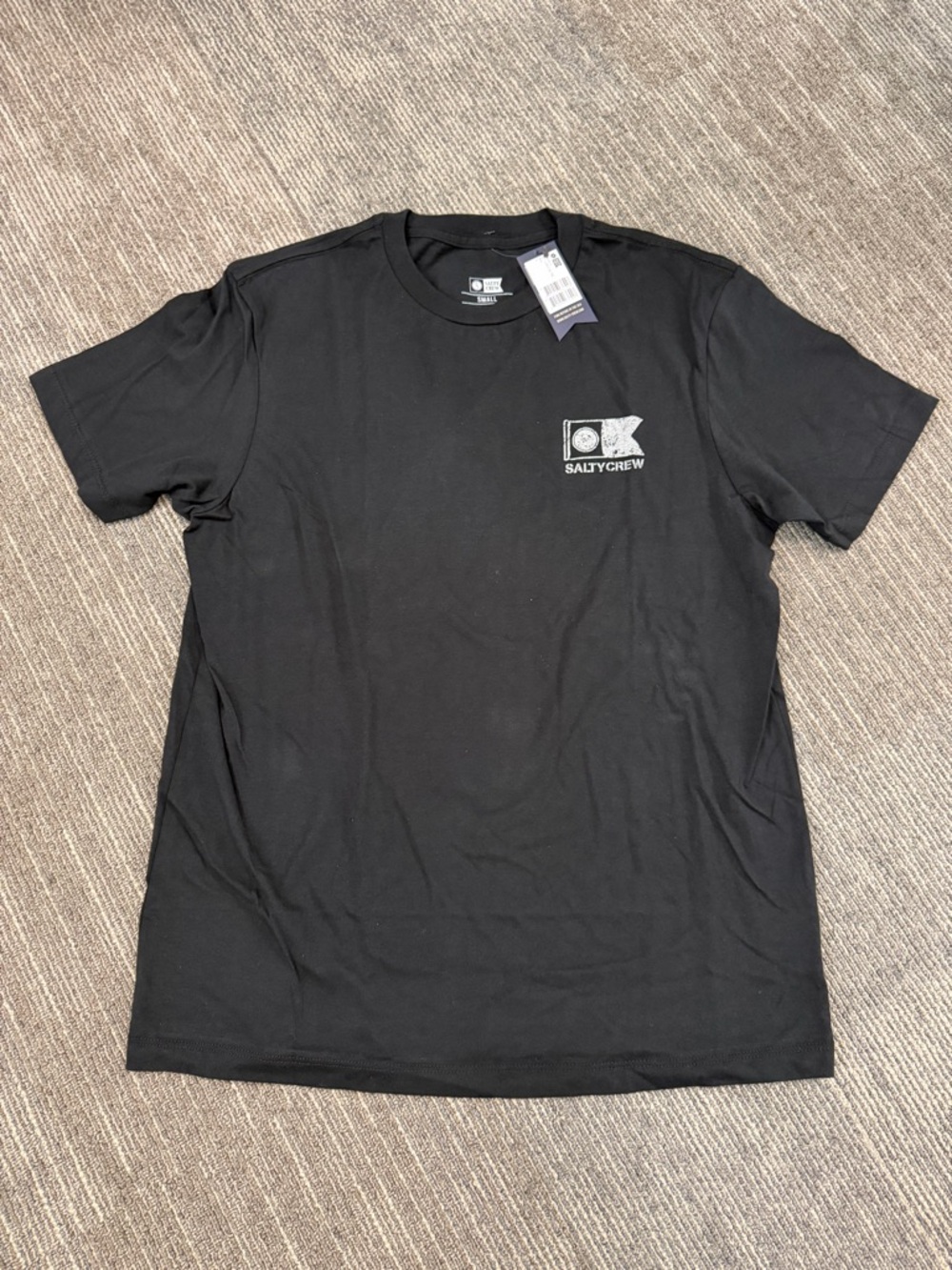 Salty Crew Black Short-Sleeve Logo Tee